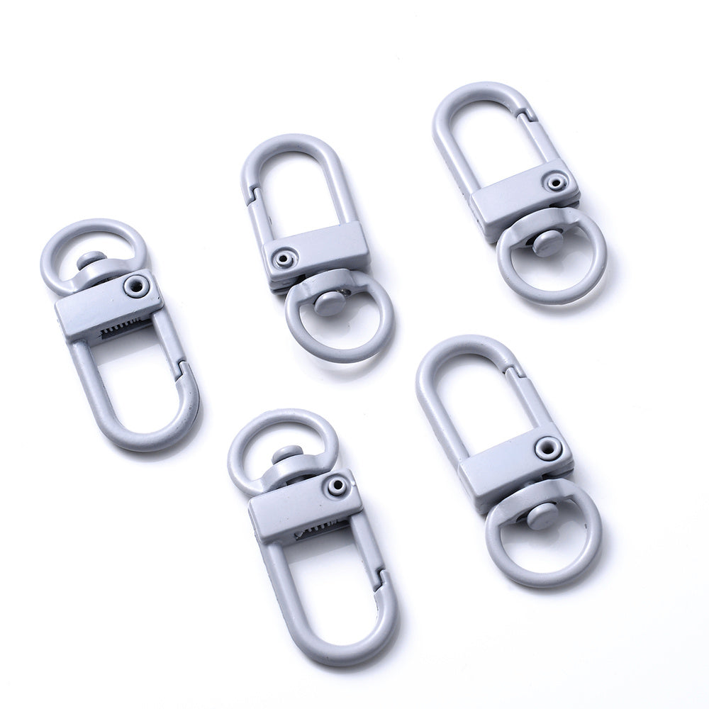 5pcs Multicolor Lobster Clasp Clips Key Chain Ring Buckle Hook