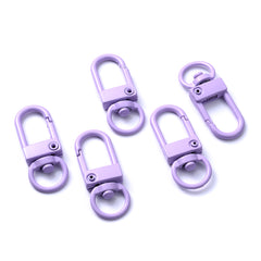 5pcs Multicolor Lobster Clasp Clips Key Chain Ring Buckle Hook
