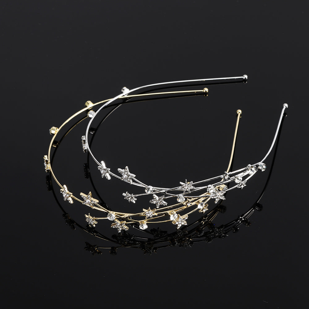 Rhinestone Star Headband Hair Accessories Party Head Band