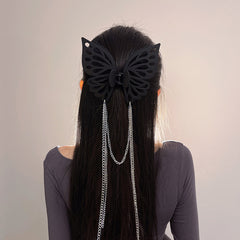 Butterfly Tassel Hair Claw Clip Strong Hold Grip Thick Hair Accessories