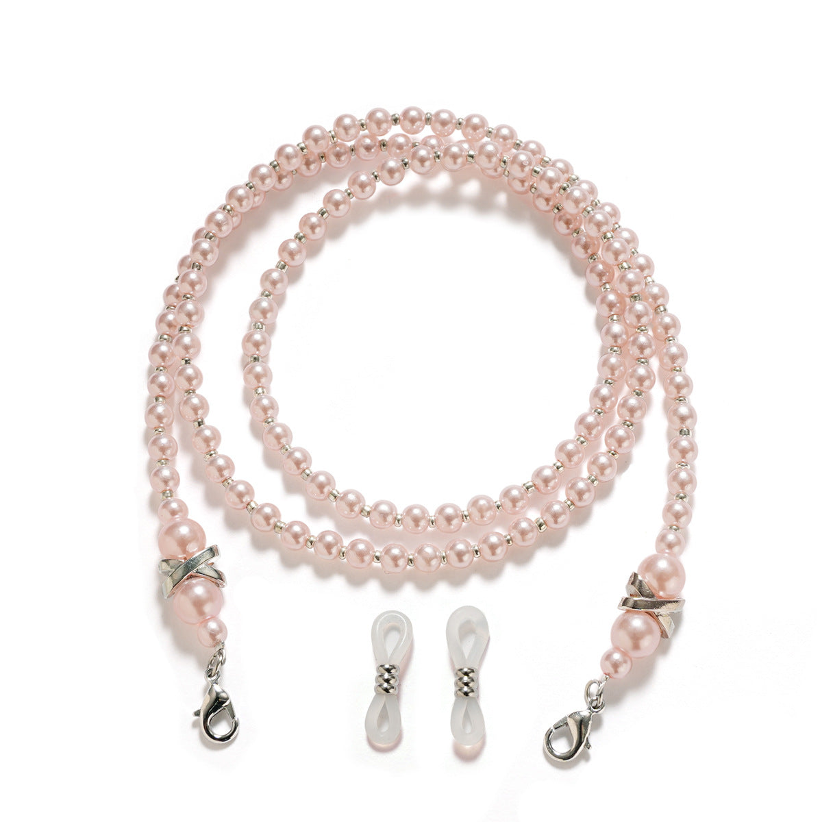 Faux Pearl Beaded Eyeglass Chain Sunglasses Holder