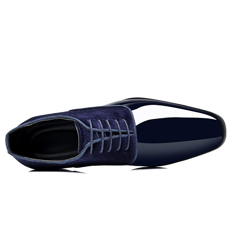 Men's Lace-Up Vintage Dress Shoes Point Toe for Wedding & Business