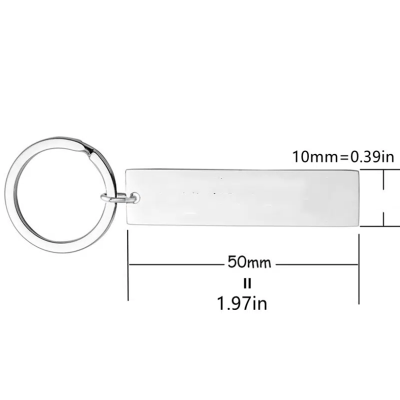 Parent Love Key Chain Stainless Steel Keyring