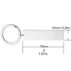 Parent Love Key Chain Stainless Steel Keyring