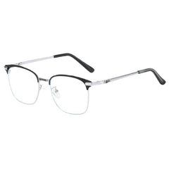 Metal Vintage Anti Semi Rimless Light Sunglasses