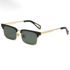 Square Metal Sunglasses UV400 Anti Glare for Driving Beach Travel