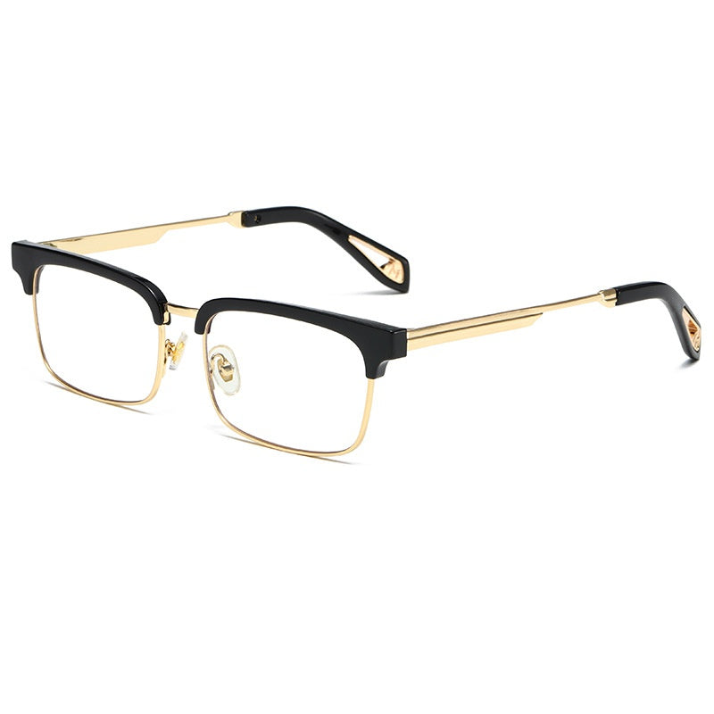 Square Metal Sunglasses UV400 Anti Glare for Driving Beach Travel