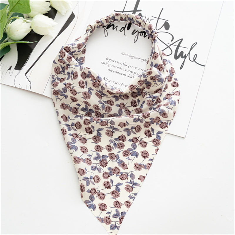 Floral Bandanas Kerchief Headbands Hair Ties Scarf Boho Head Hair Care
