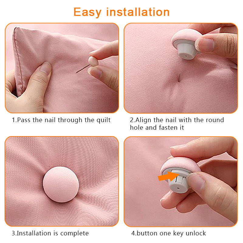 Mushroom Quilt Holder Macaron Duvet Cover Clip Non-slip Quilt Blanket Clip