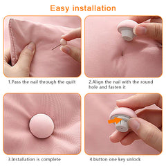 Mushroom Quilt Holder Macaron Duvet Cover Clip Non-slip Quilt Blanket Clip