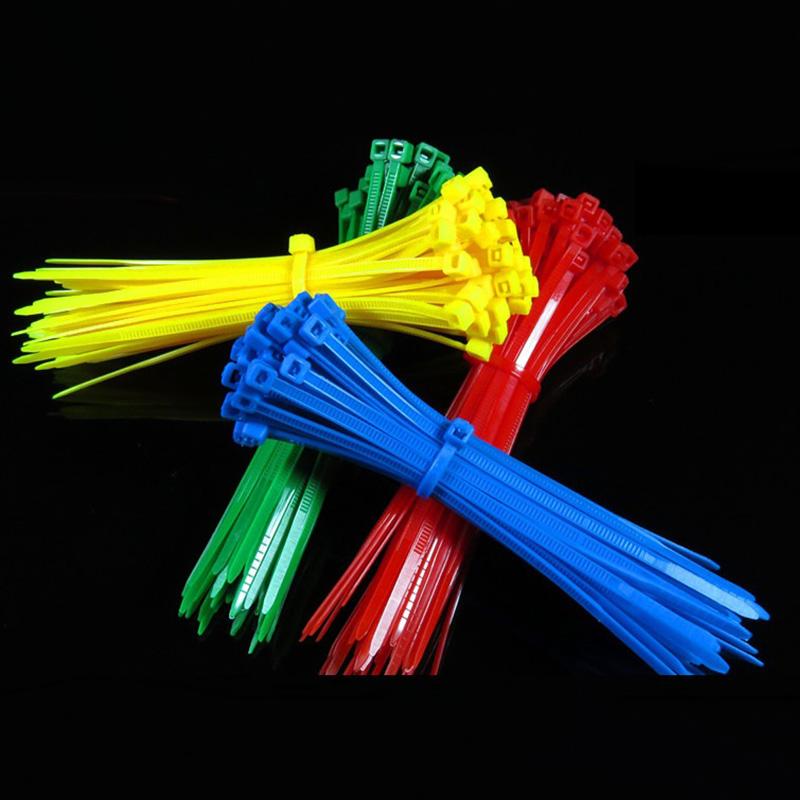100pcs Nylon Self Locking Cable Zip Ties Fasten Cable