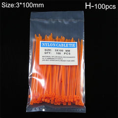 100pcs Nylon Self Locking Cable Zip Ties Fasten Cable