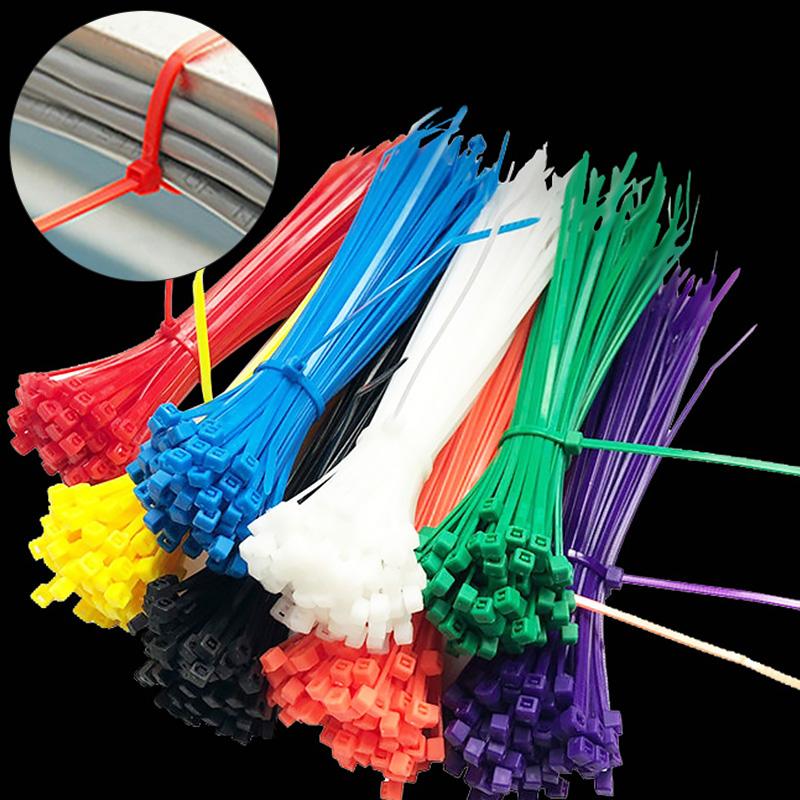 100pcs Nylon Self Locking Cable Zip Ties Fasten Cable