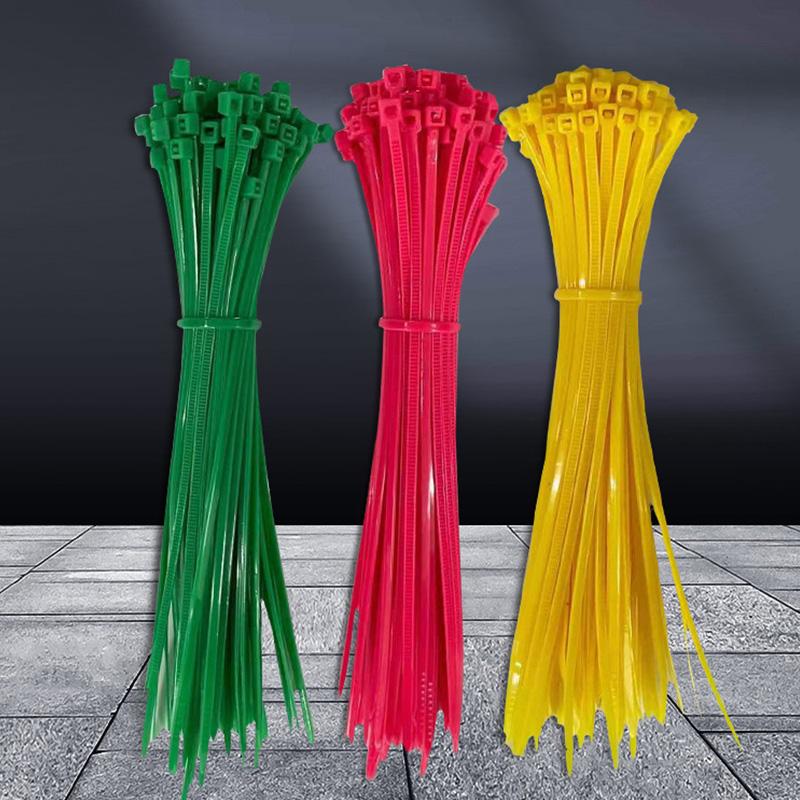 100pcs Nylon Self Locking Cable Zip Ties Fasten Cable