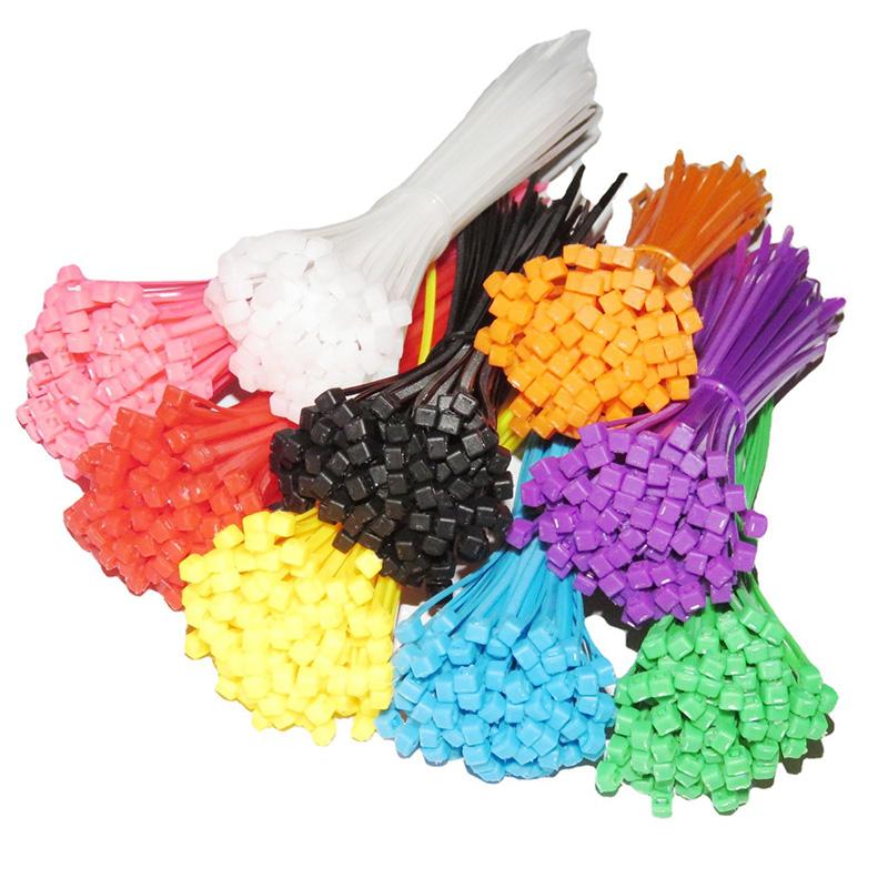 100pcs Nylon Self Locking Cable Zip Ties Fasten Cable