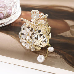 Vintage Rose Hairpin Hair Claw for Women Hair Clip Bridal Headwear