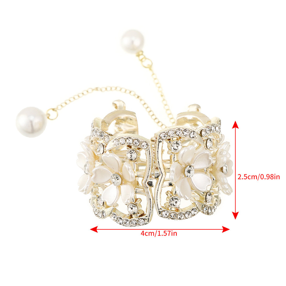 Vintage Rose Hairpin Hair Claw for Women Hair Clip Bridal Headwear