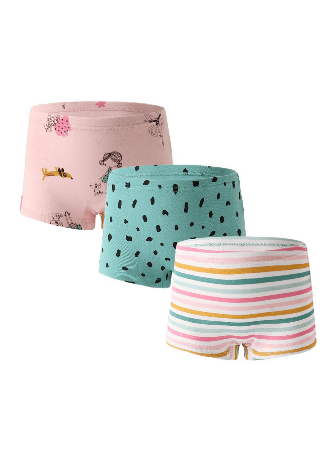 Girls Unicorn Rainbow Graphics Cotton Panties