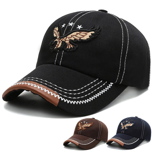 Men's Baseball Cap Embroidery Eagle Hat All Match Cap