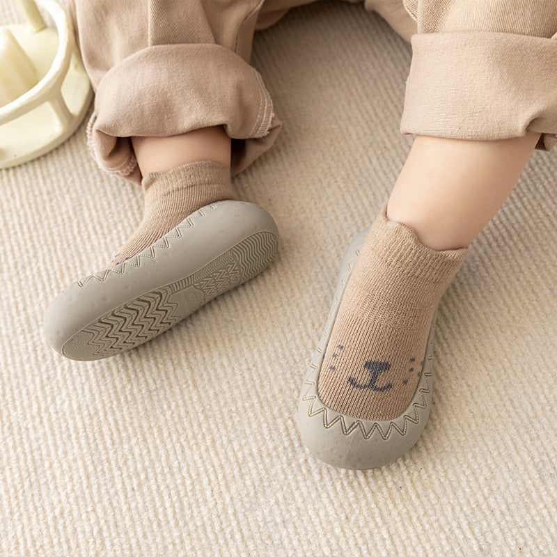 Cartoon Pattern Print Sock Shoes for Baby Boys and Girls