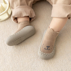 Cartoon Pattern Print Sock Shoes for Baby Boys and Girls