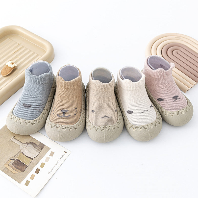 Cartoon Pattern Print Sock Shoes for Baby Boys and Girls