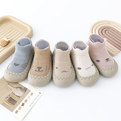 Cartoon Pattern Print Sock Shoes for Baby Boys and Girls