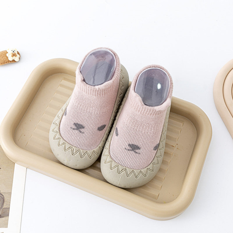 Cartoon Pattern Print Sock Shoes for Baby Boys and Girls