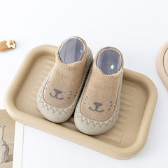 Cartoon Pattern Print Sock Shoes for Baby Boys and Girls