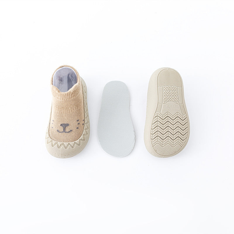 Cartoon Pattern Print Sock Shoes for Baby Boys and Girls