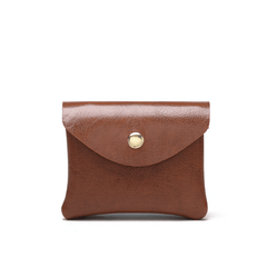 Men's Mini PU Leather Wallet Double Layer ID Credit Card Holders