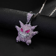 Men's Cartoon Monster Hip Hop Sweater Chain Pendant