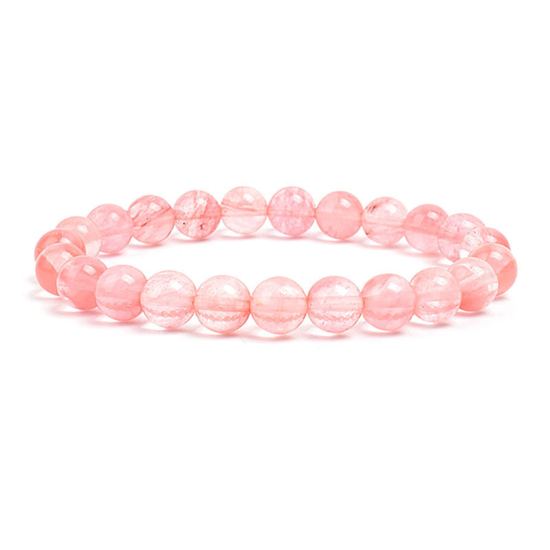8MM Natural Stone Healing Crystal Stretch Bracelet