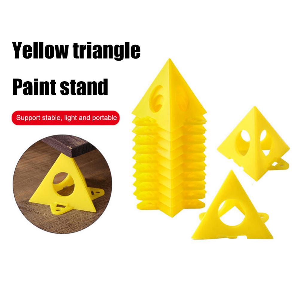 10pcs Mini Paint Stands Tool Triangle Plastic Paint Pads Feet