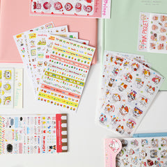 6 Cartoon Stickers for DIY Diary Scrapbooks Notebooks Easter Gift