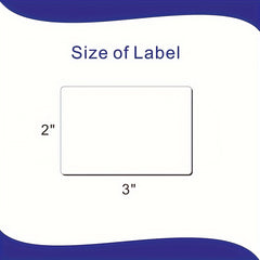 60 Sheets 76x51mm Blank Synthetic Paper Adhesive Labels Bag Packaging 3x2 Inch