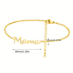Stainless Steel Mama Heart Bracelet - True Love Gift