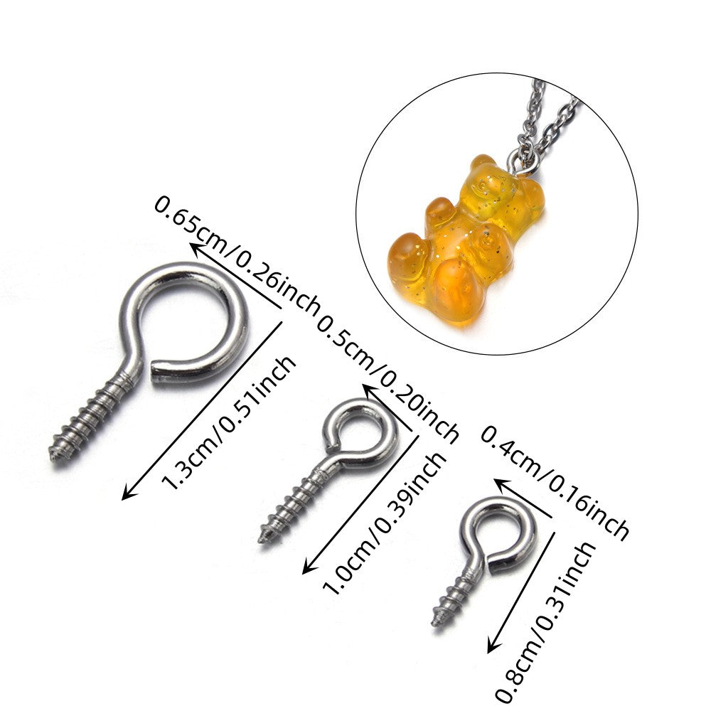 200pcs Tiny Eye Pins for DIY Jewelry Making