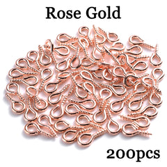 200pcs Tiny Eye Pins for DIY Jewelry Making
