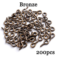200pcs Tiny Eye Pins for DIY Jewelry Making