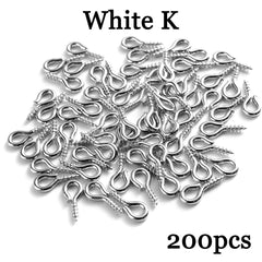 200pcs Tiny Eye Pins for DIY Jewelry Making