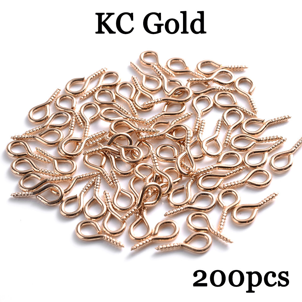 200pcs Tiny Eye Pins for DIY Jewelry Making