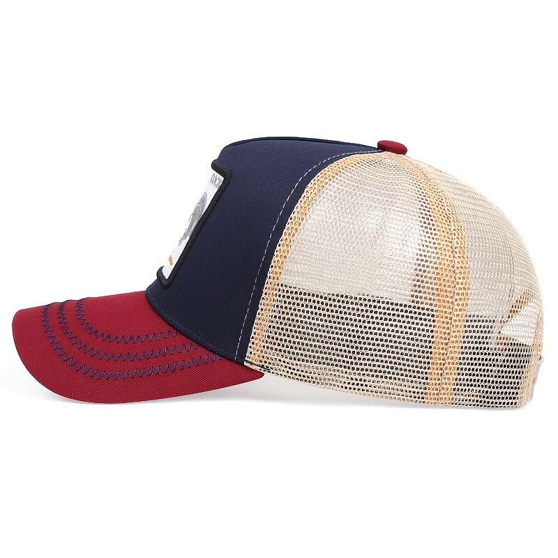 Mesh Breathable Visor Animal Embroidered Baseball Cap