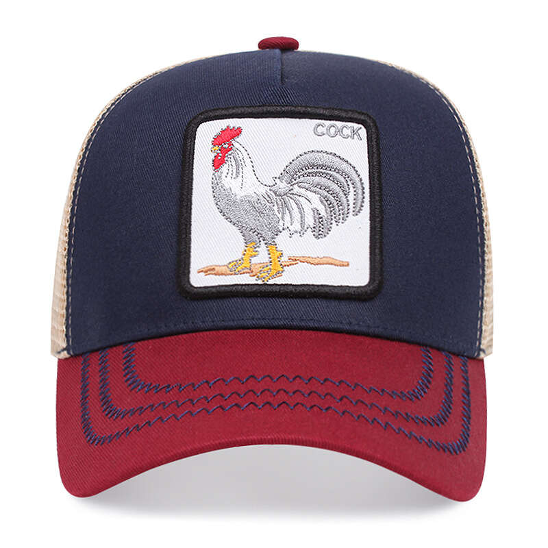 Mesh Breathable Visor Animal Embroidered Baseball Cap