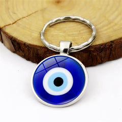 Devil Eye Key Chain Pendant Creative DIY Key Ring Accessories