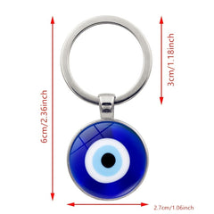 Devil Eye Key Chain Pendant Creative DIY Key Ring Accessories