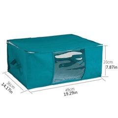 Quilt Storage Box With Handle Zipper Large Blanket Bag