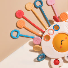 Crab Toy Montessori Sensory Educational Pull String Grasp Training