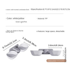 Elevated Cat Bowls Set Non-Spill Anti Vomiting Easy to Clean