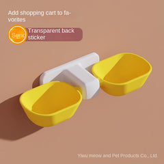 Elevated Cat Bowls Set Non-Spill Anti Vomiting Easy to Clean